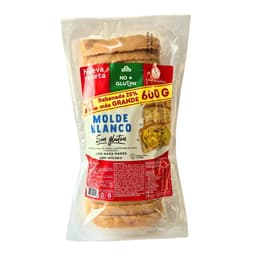 Pan De Molde Blanco Sin Gluten 1 Un, 600 g