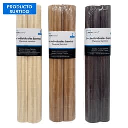 Set 2 Individual 30x45cm Bamboo