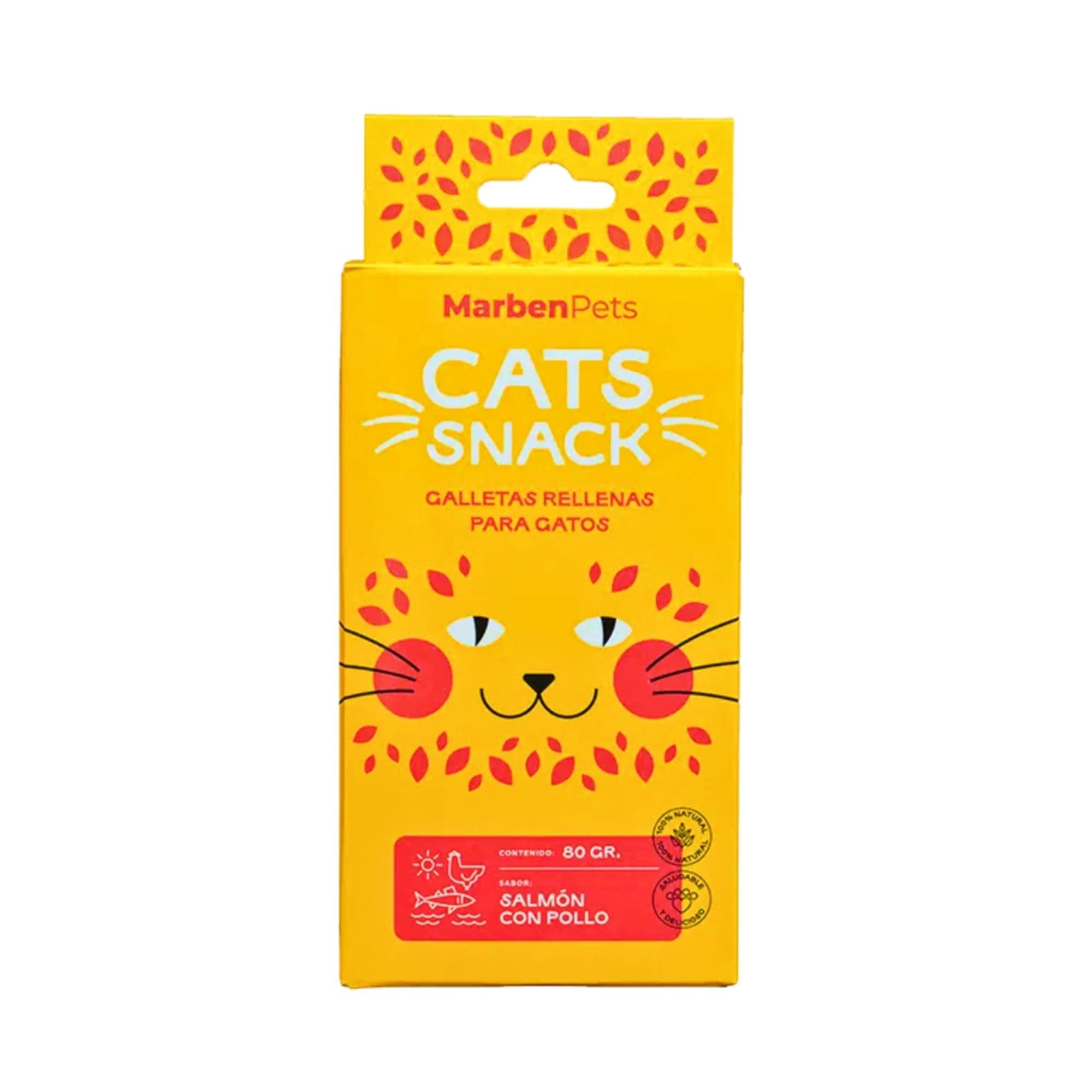 Galleta Rellena Gato Sabor Salmon con Pollo Caja, g