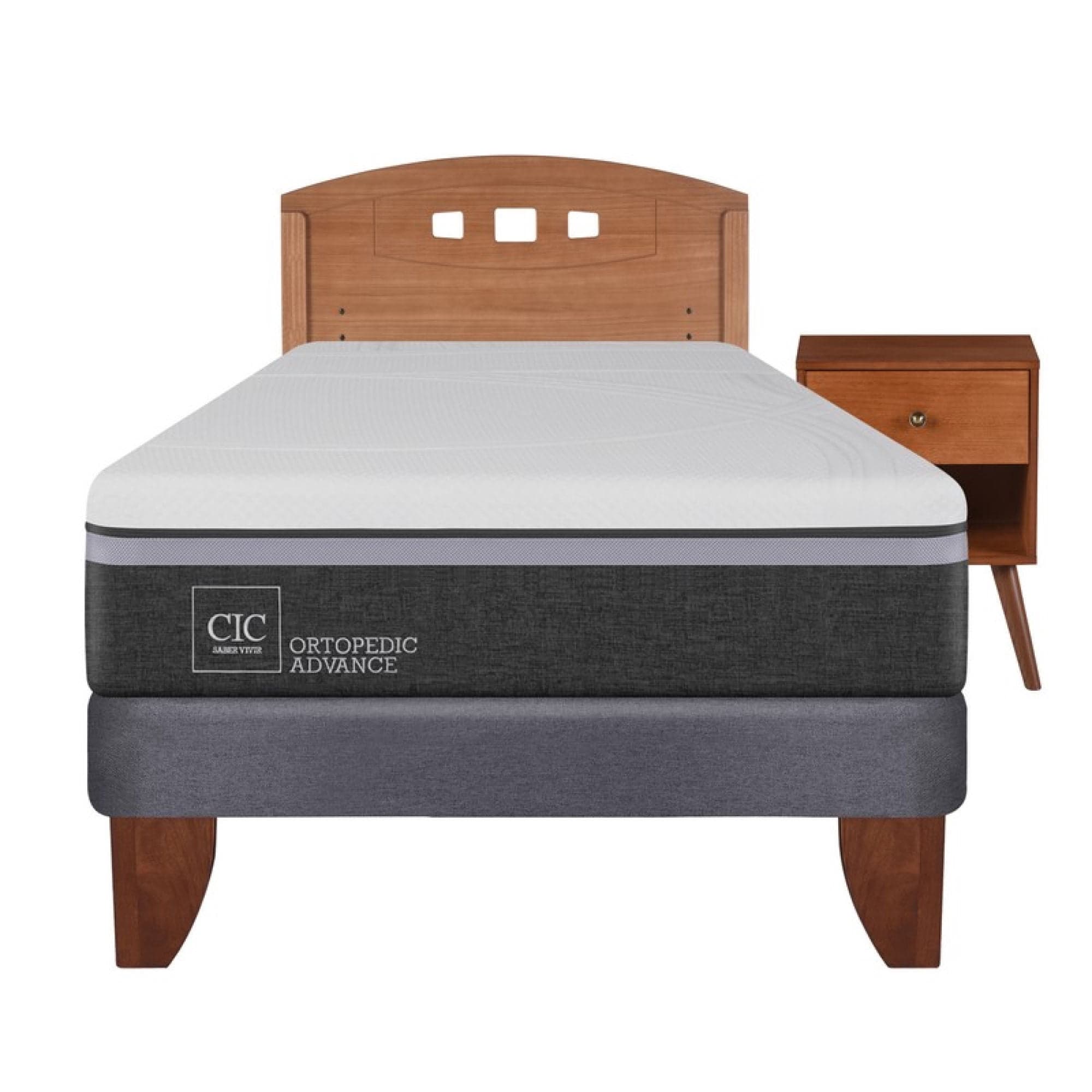Cama Europea Ortopedic Advance 1.5 Plaza Base Normal