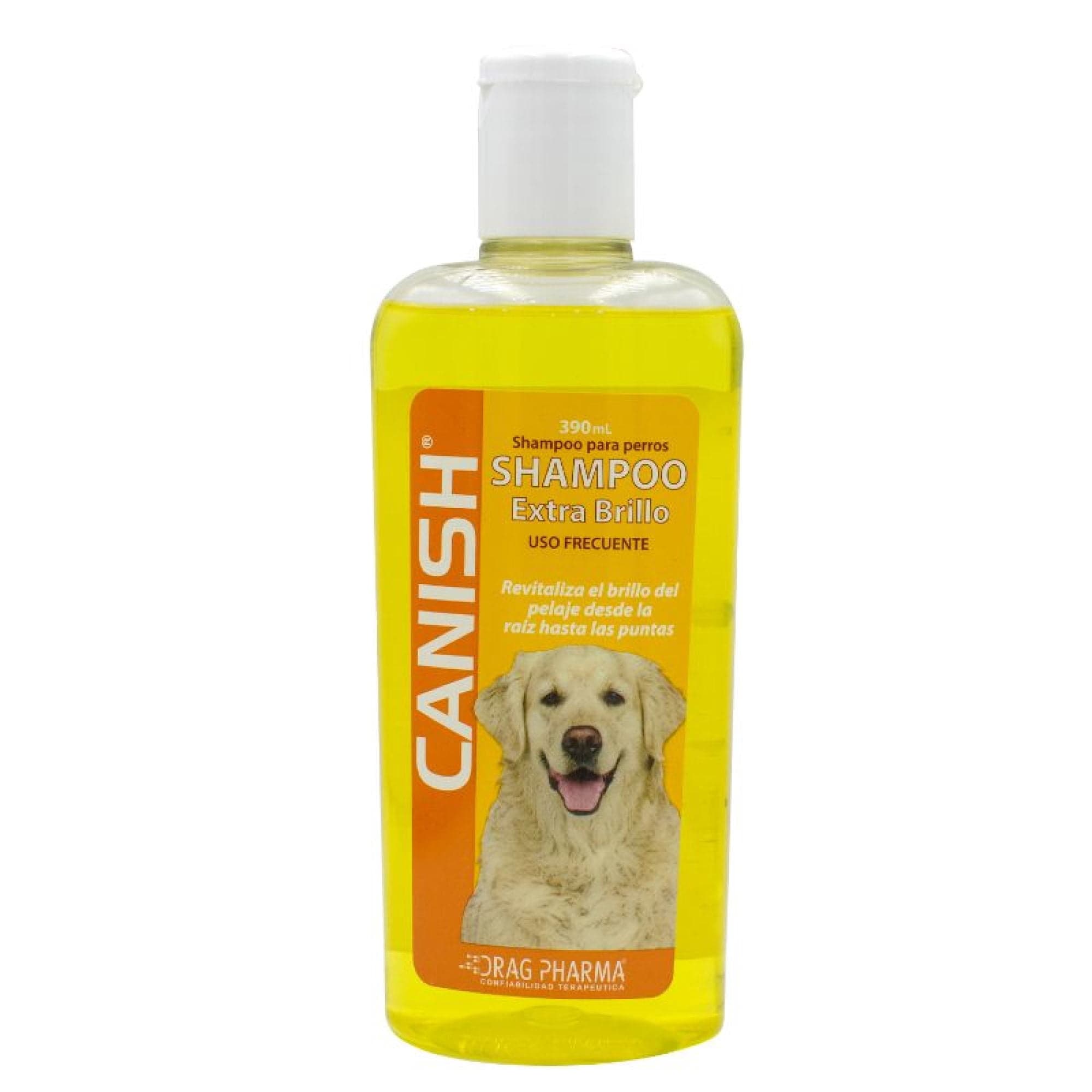 Shampoo para Perro Extra Brillo Uso Frecuente Botella, 390 ml