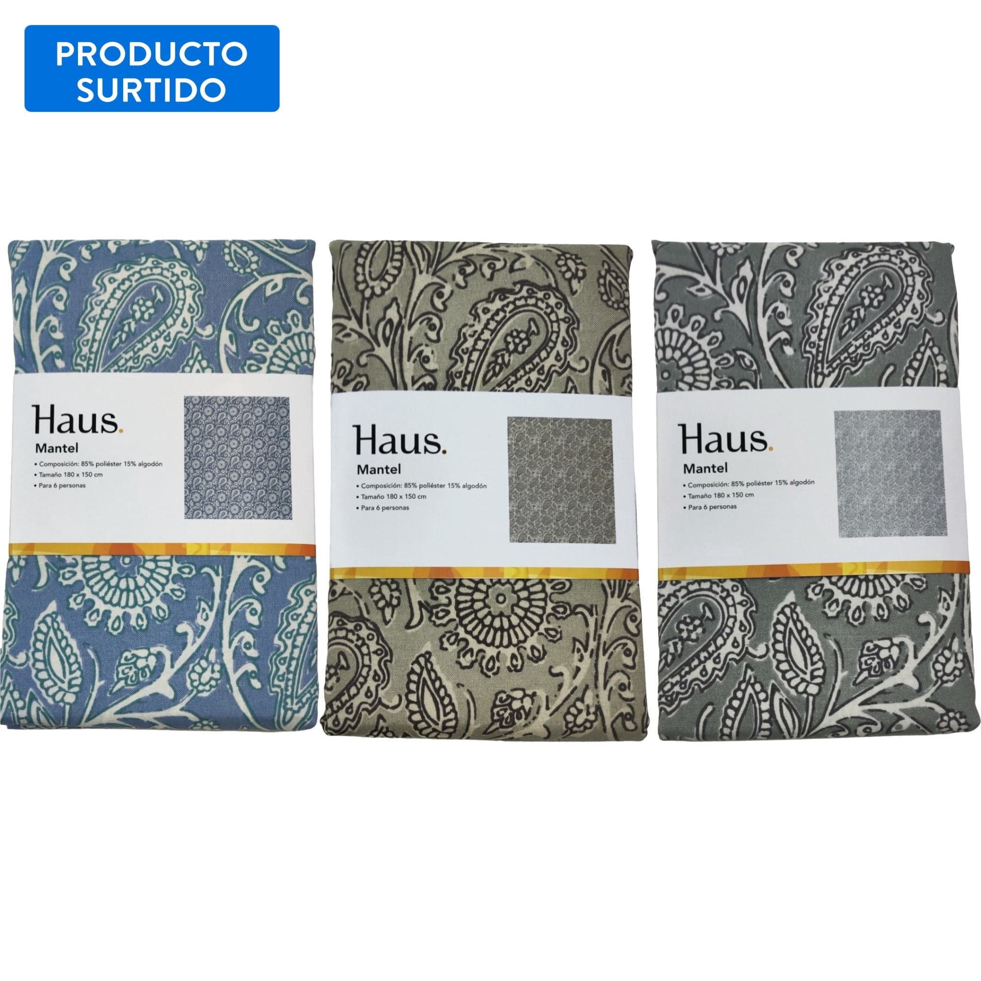 Mantel 150x180Cm Poliester, producto Surtido