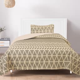 Quilt Estampado Reversible con 2 Fundas Microfibra 1.5 Plazas 170 x 240 cm