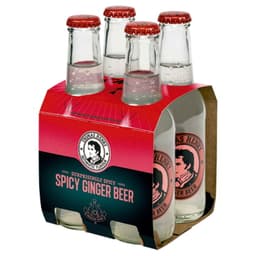 Bebida Ginger Beer Pack 4 Botella, 200 ml