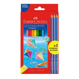 Eco Lapices de Colores Triangular x12+3 Grafitos