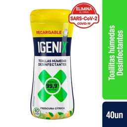 Toallitas Desinfectantes Frescura Citrica Tarro, 40 Un