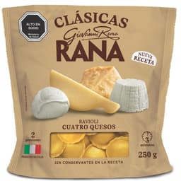 Ravioli 4 quesos, 250 g
