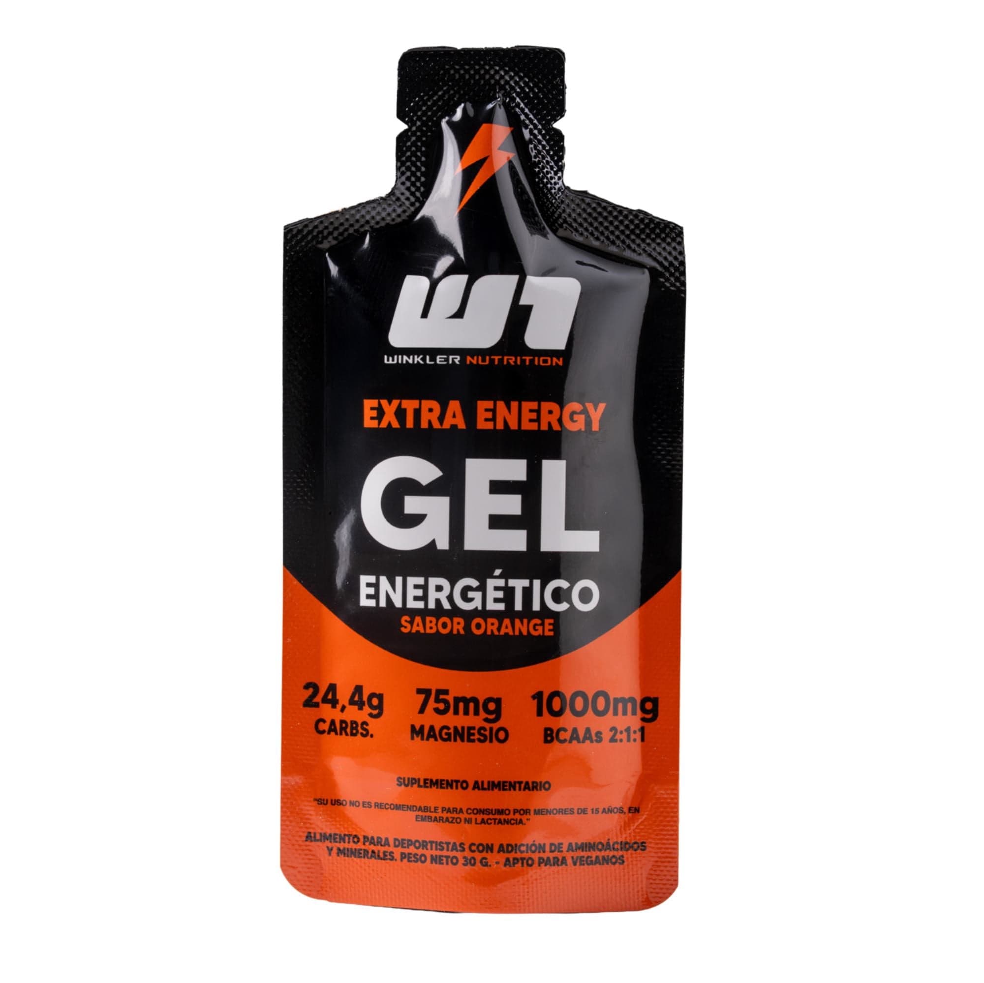 Suplemento Alimentario Gel voltage sabor naranja, 30 g