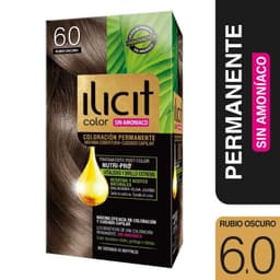 Coloracion Ilicit Permanente Sin Amoniaco 6.0 Rubio Oscuro