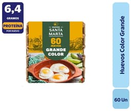 Huevos grande color, 60 Un