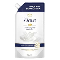 Jabon Liquido Dove Doypack Nutricion Profunda, 450 ml