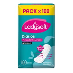 Protector Diario Tela Suave, 100 Un
