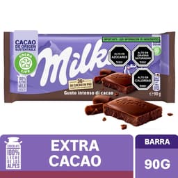 Chocolate de Leche extra cacao, 90 g