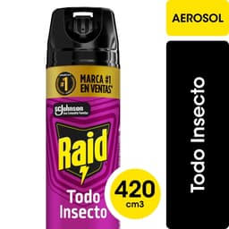 Insecticida Aerosol Mata Todo Insecto, 420 ml