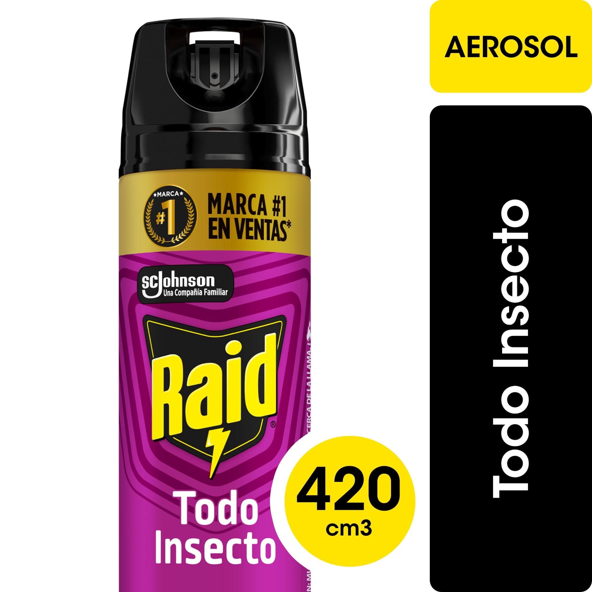 Insecticida Aerosol Mata Todo Insecto, 420 ml