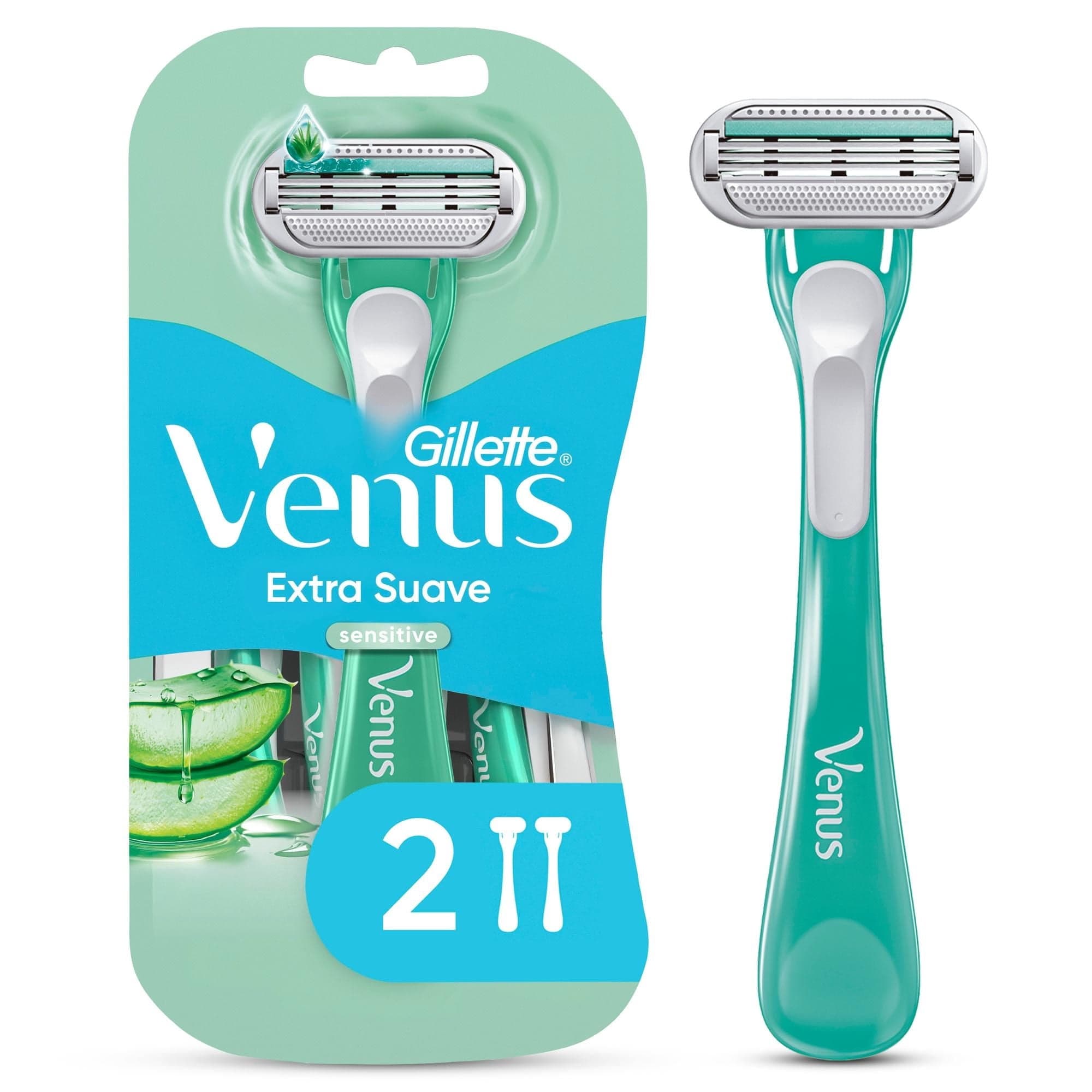 Maquina de Afeitar Gillette Desechable Venus Sensitive, 2 Un