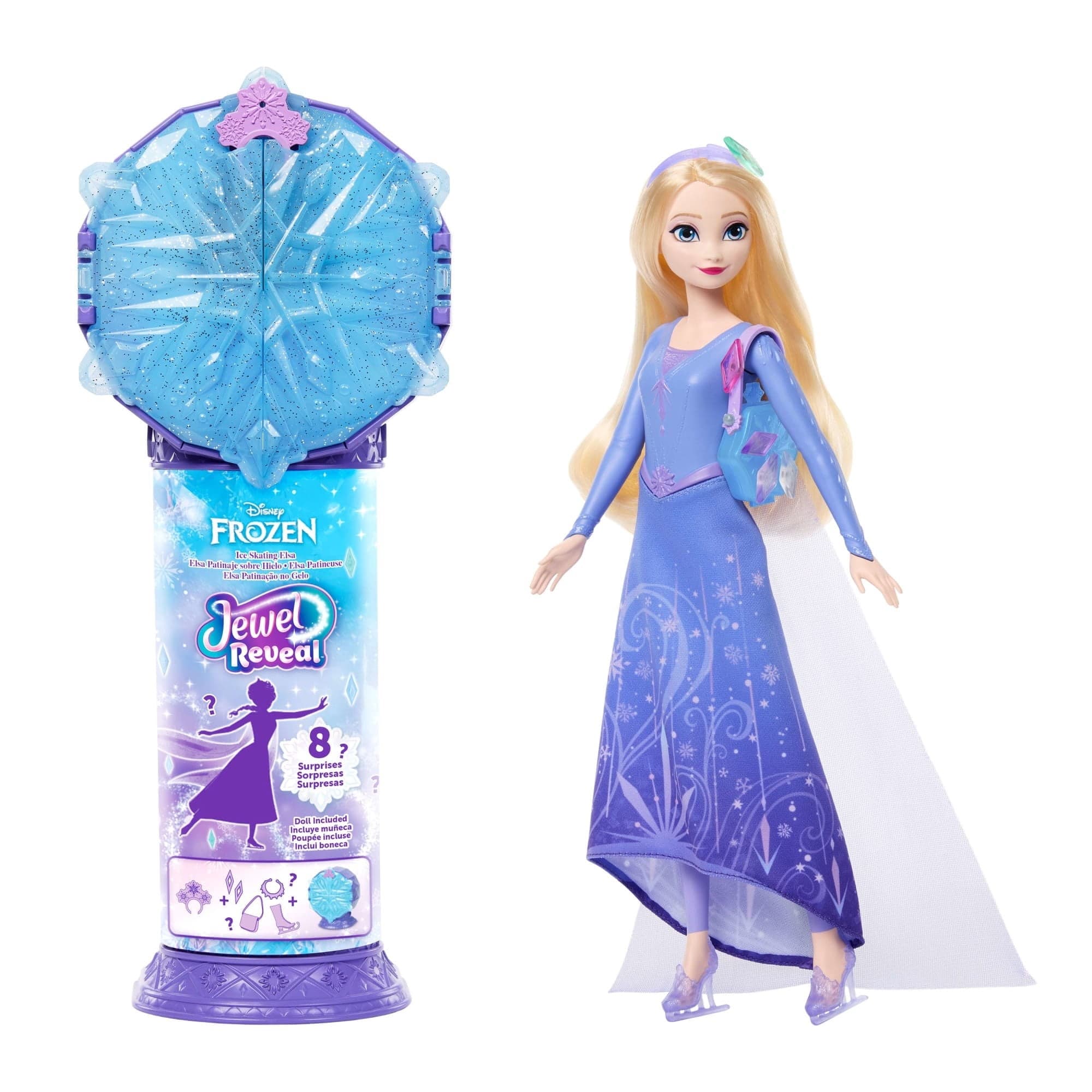 Disney Fozen Muneca Reveal Elsa Patinaje sobre Hielo