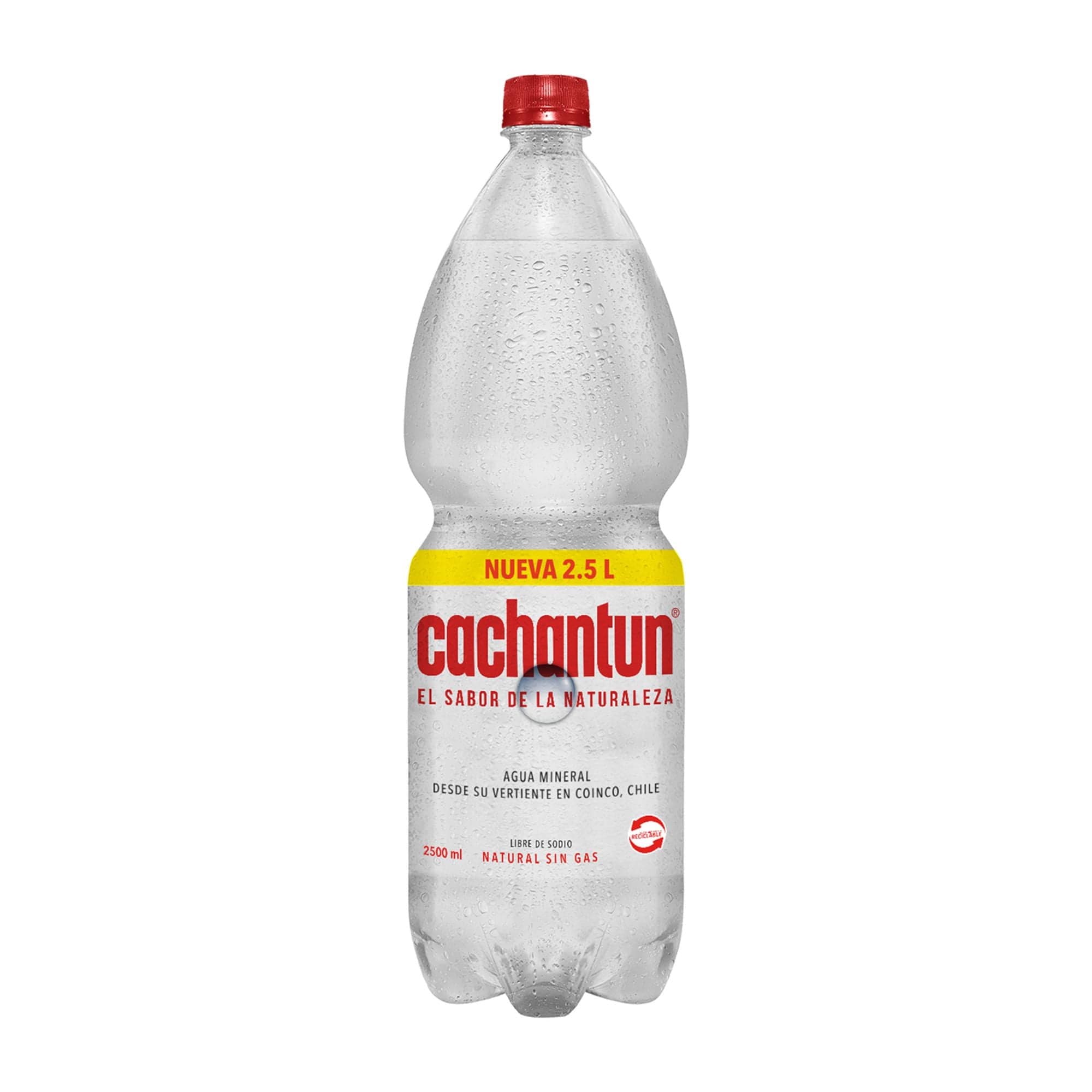 Agua Mineral Sin Gas Botella, 2,5 L