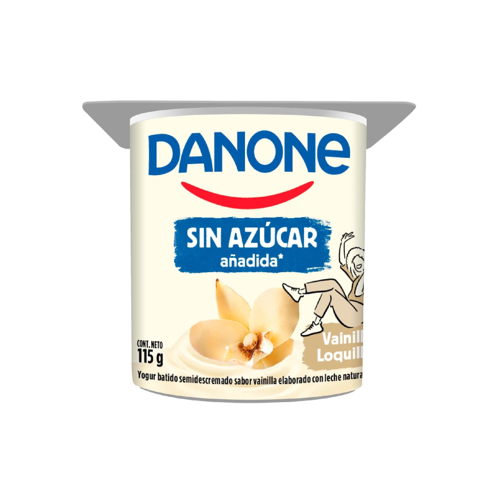 Yogurt Sin Azucar Anadida Sabor Vainilla, 115 g