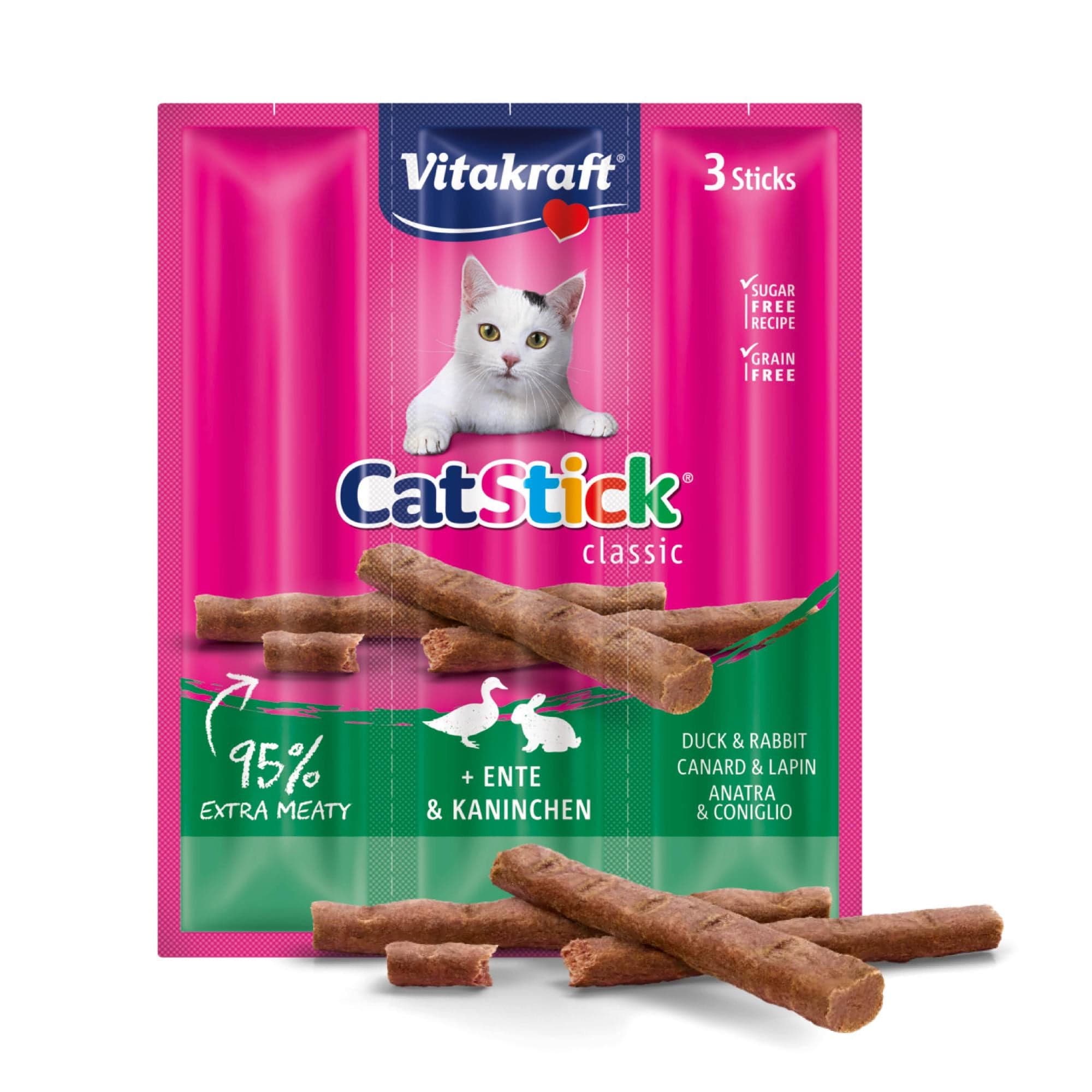 Snack Gato Catstick Conejo y Pato