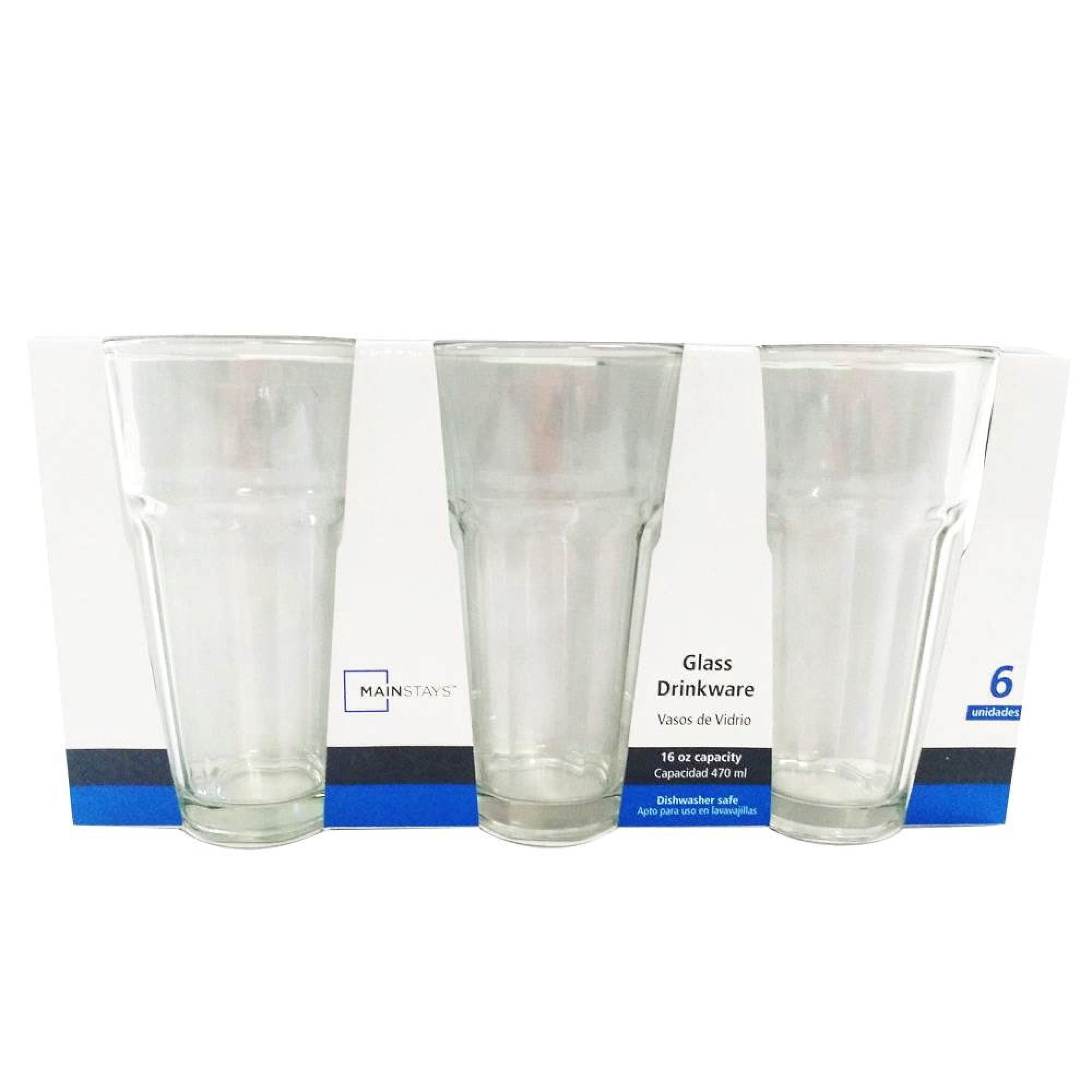 Set 6 Vaso huesillo vidrio 470ML transparente, 1 Un