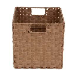 Canasto Straw Cuadrado Metal,Plastico