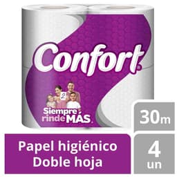 Papel Higienico Doble Hoja 30 mt