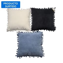 Cojin Decorativo Solido 40 x 40 cm