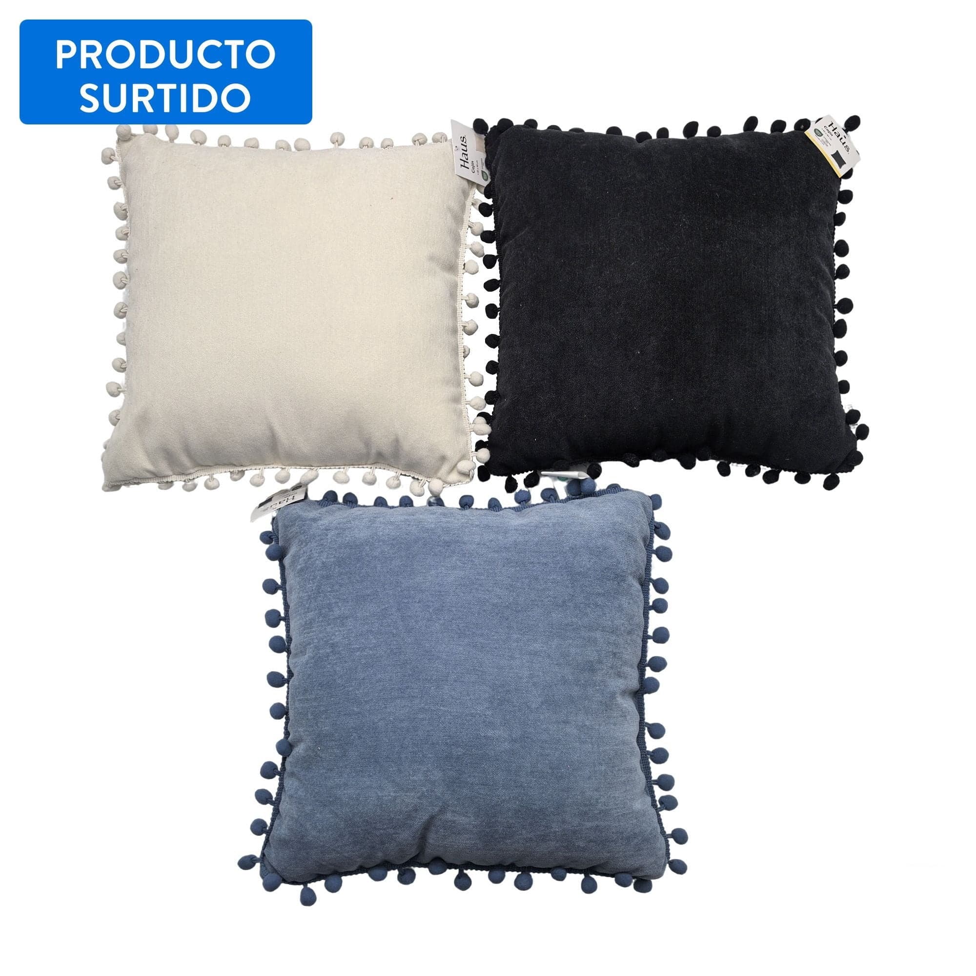 Cojin Decorativo Solido 40 x 40 cm