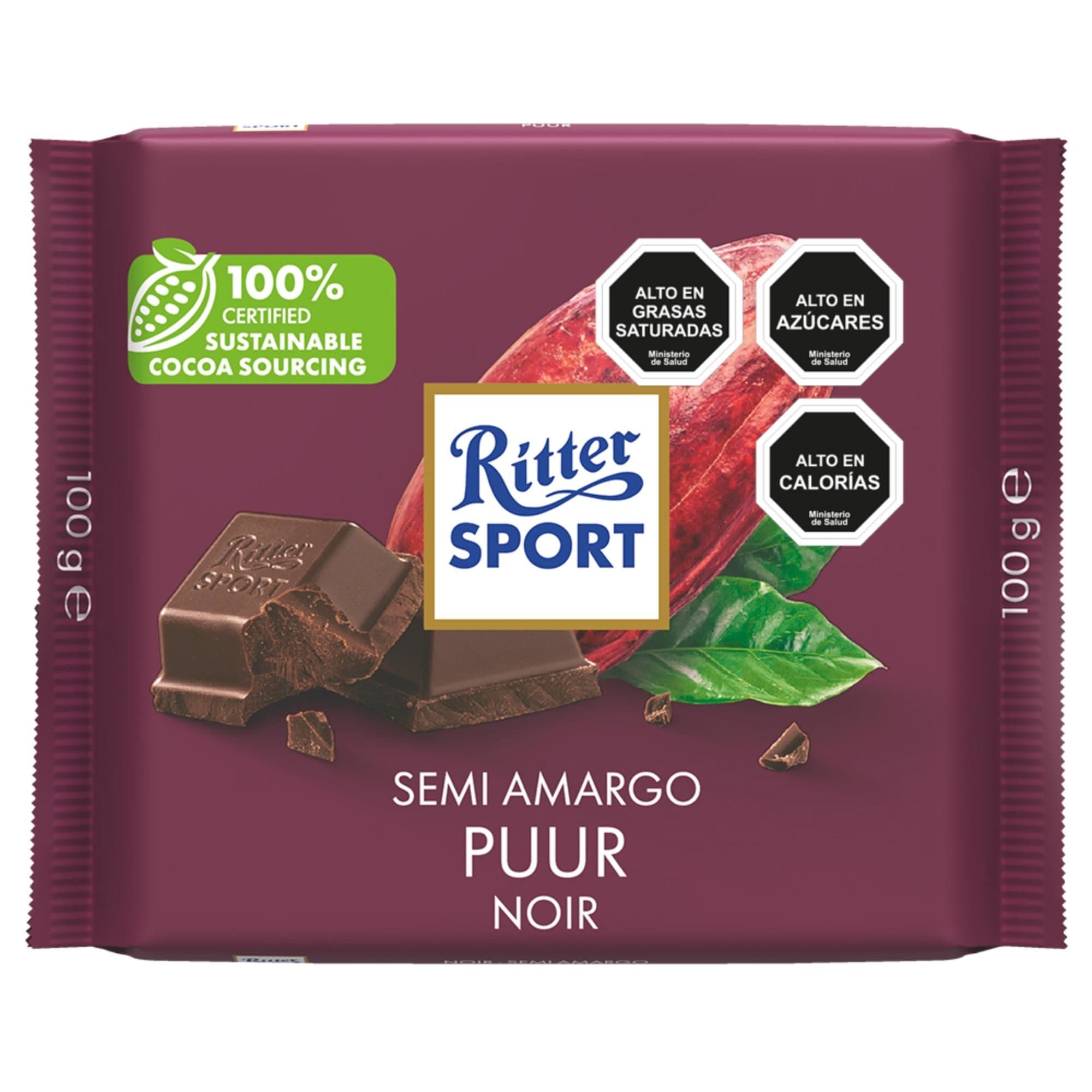 Chocolate Ritter Negro, 100 g
