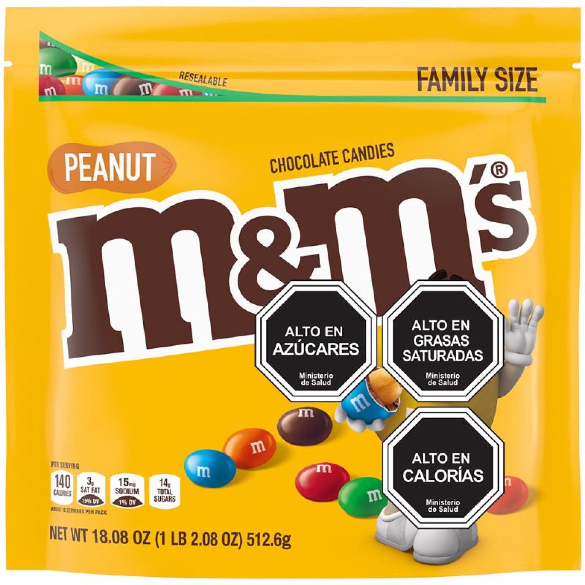 Chocolate con Leche y Mani, 512 g
