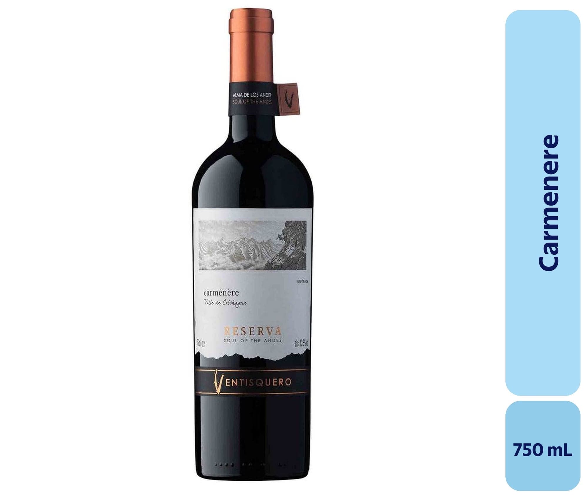 Vino Carmenere Botella, 750 mL