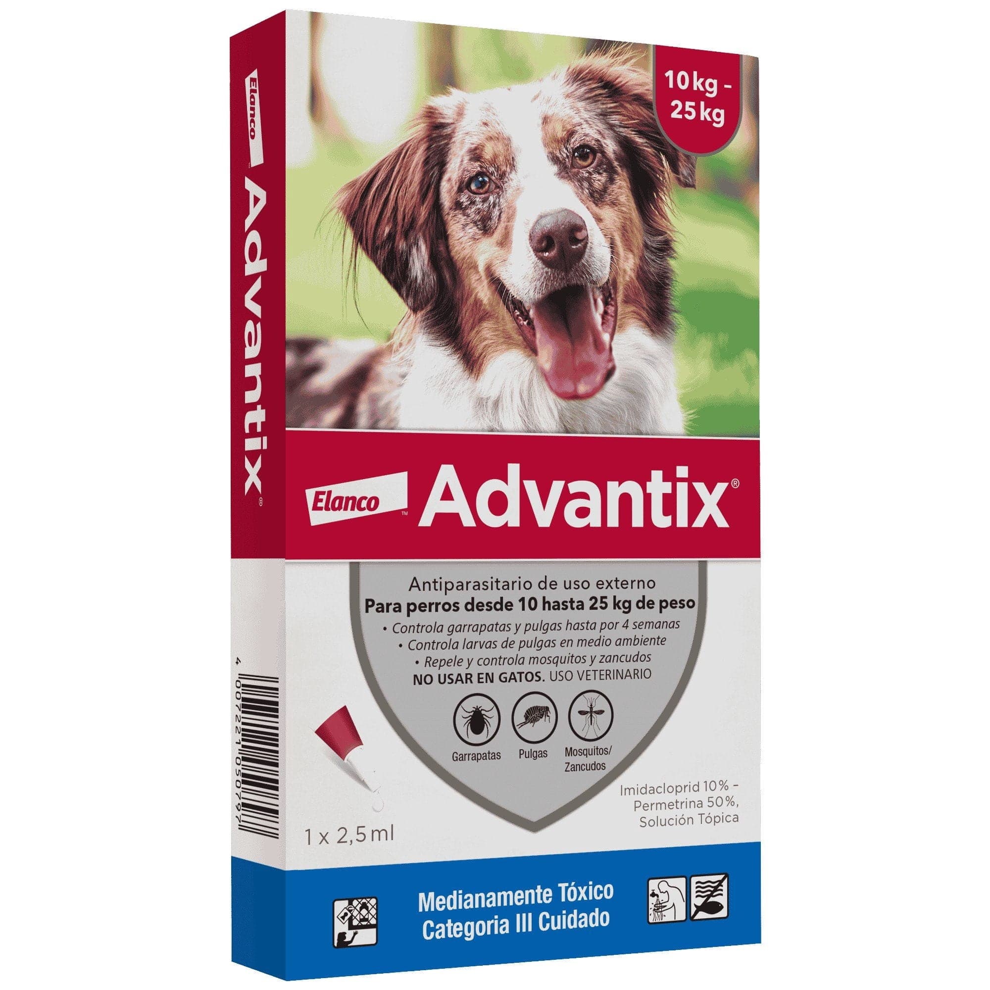 Advantix 10 a 25 kg, 1 Un