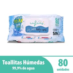 Toallitas Humedas infans 99,9% Agua, 80 Un