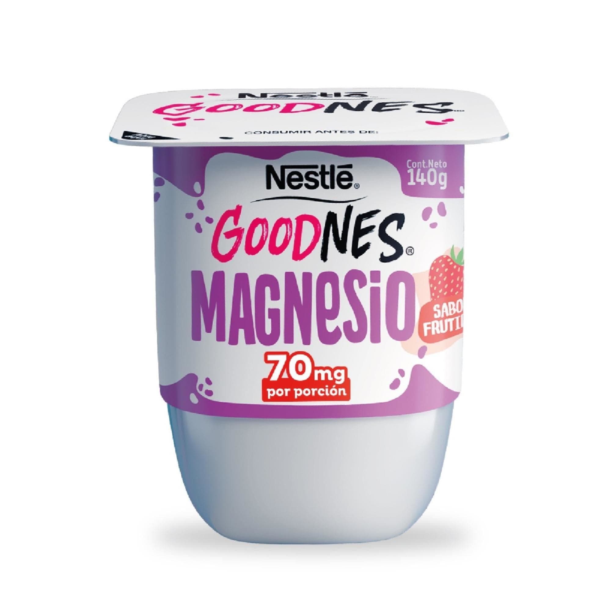 Yoghurt Batido Goodnes Magnesio Frutilla, 140 g
