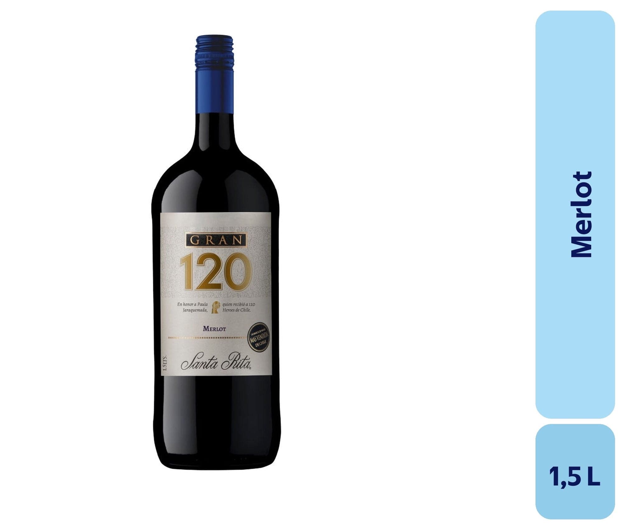 Vino Merlot Botellon, 1,5 L
