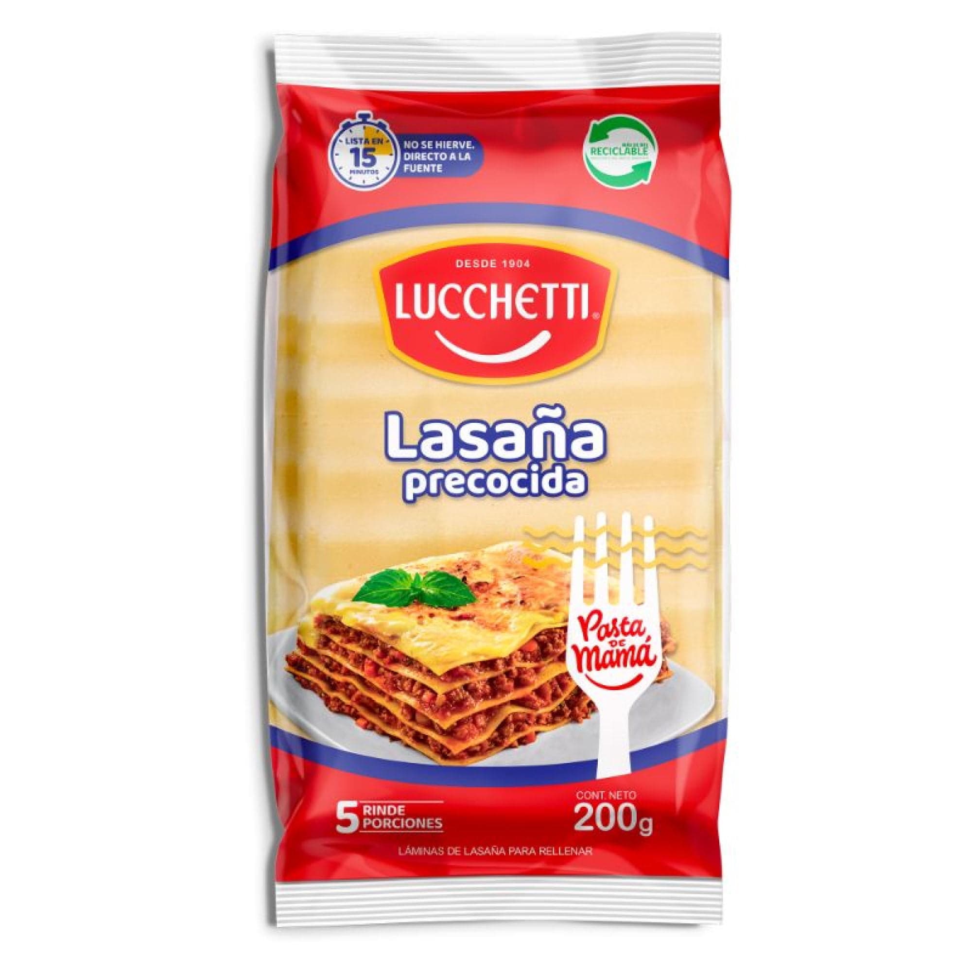 Lasana Precocida Bolsa, 200 g