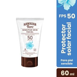 Protector solar facial Hawaiian Tropic sensitive skin fps50, 60 ml