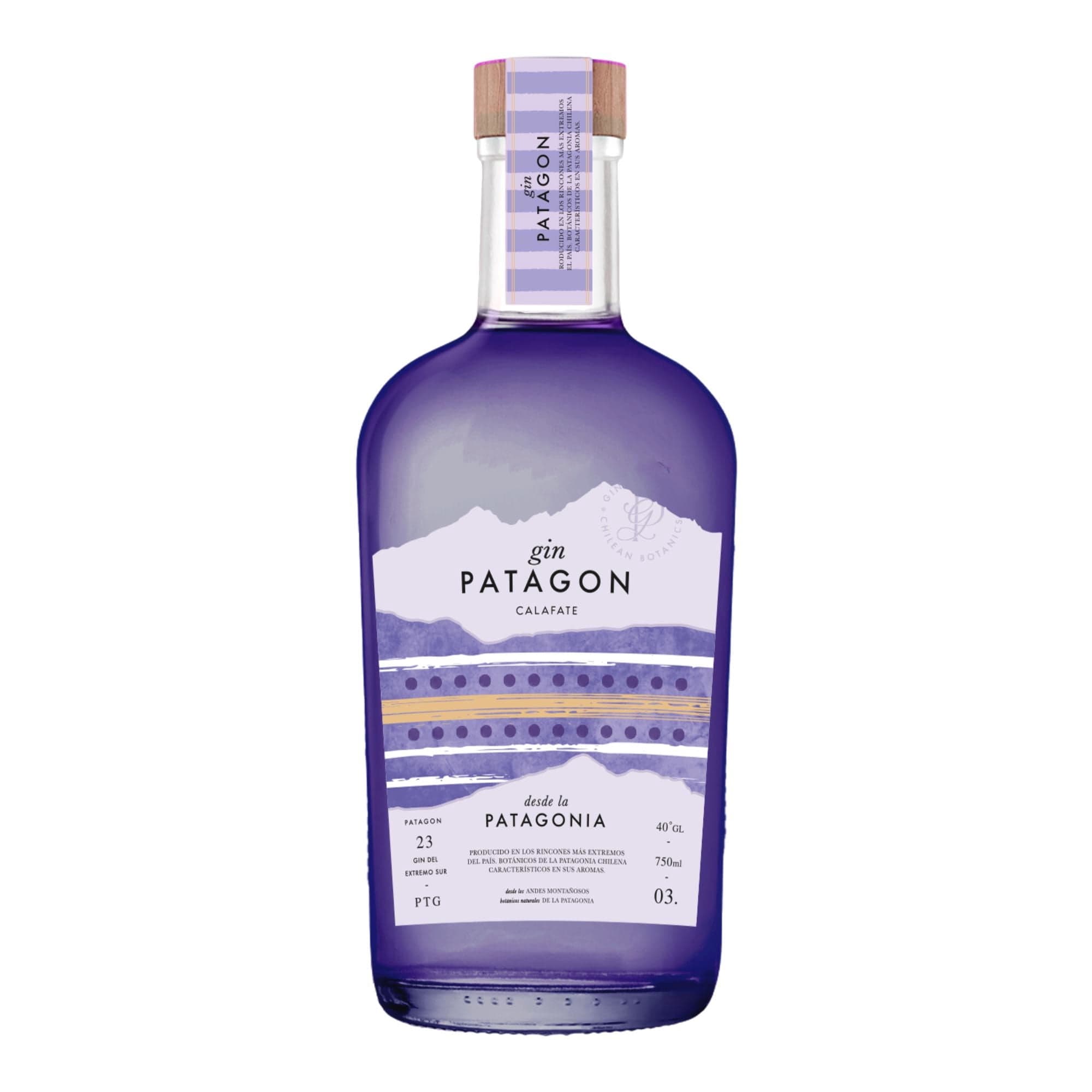 Gin calafate 40 Botella, 750 ml