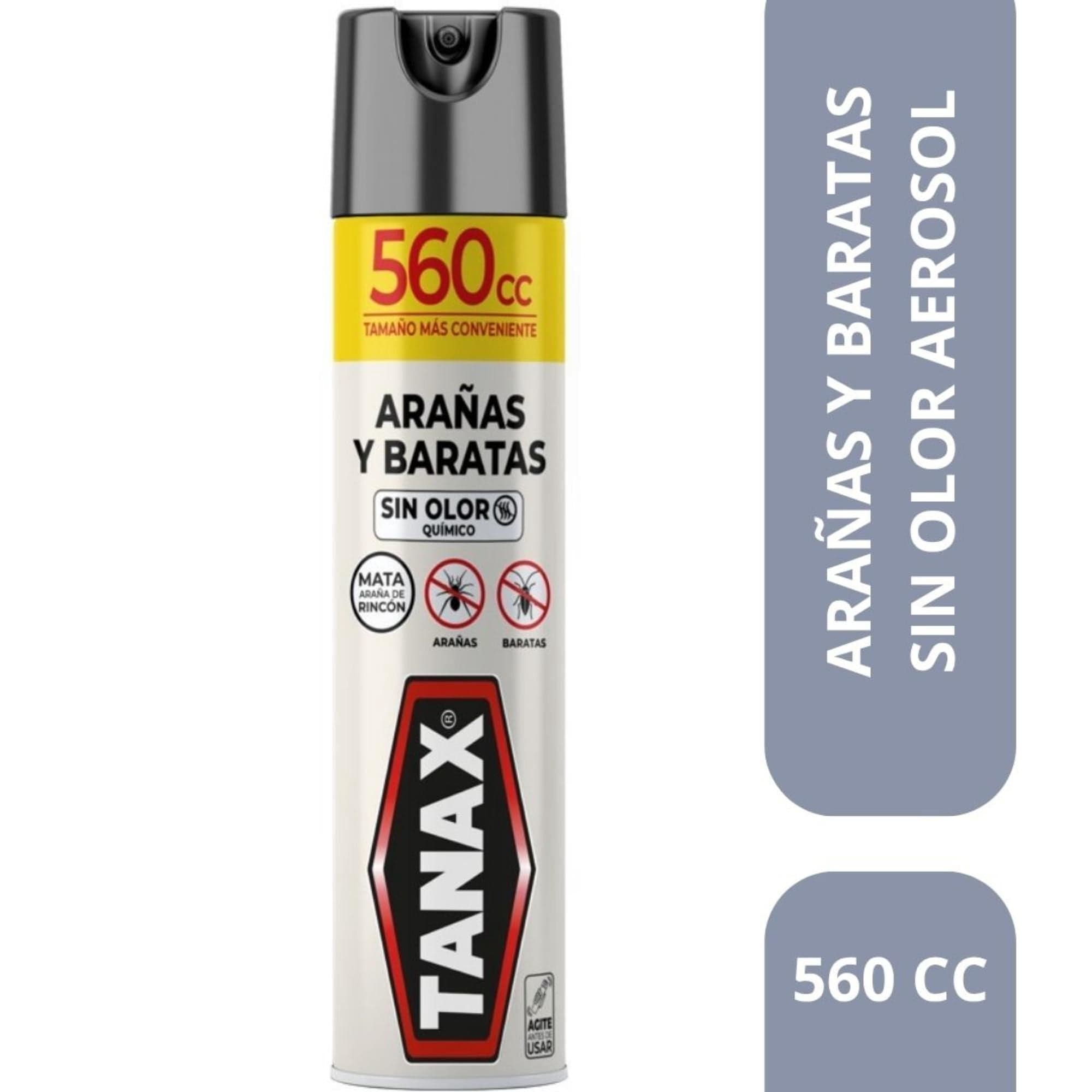 Insecticida Aerosol Mata Aranas y Baratas Sin Olor, 560 ml