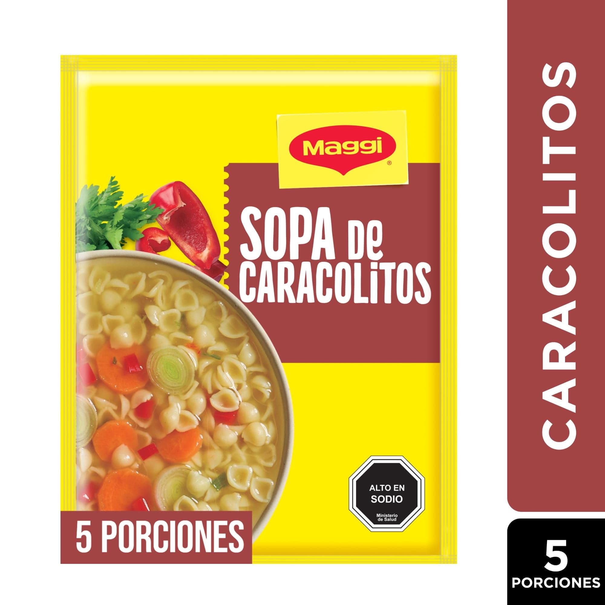 Sopa de Caracolitos (5 Porciones) Sobre, 76 g
