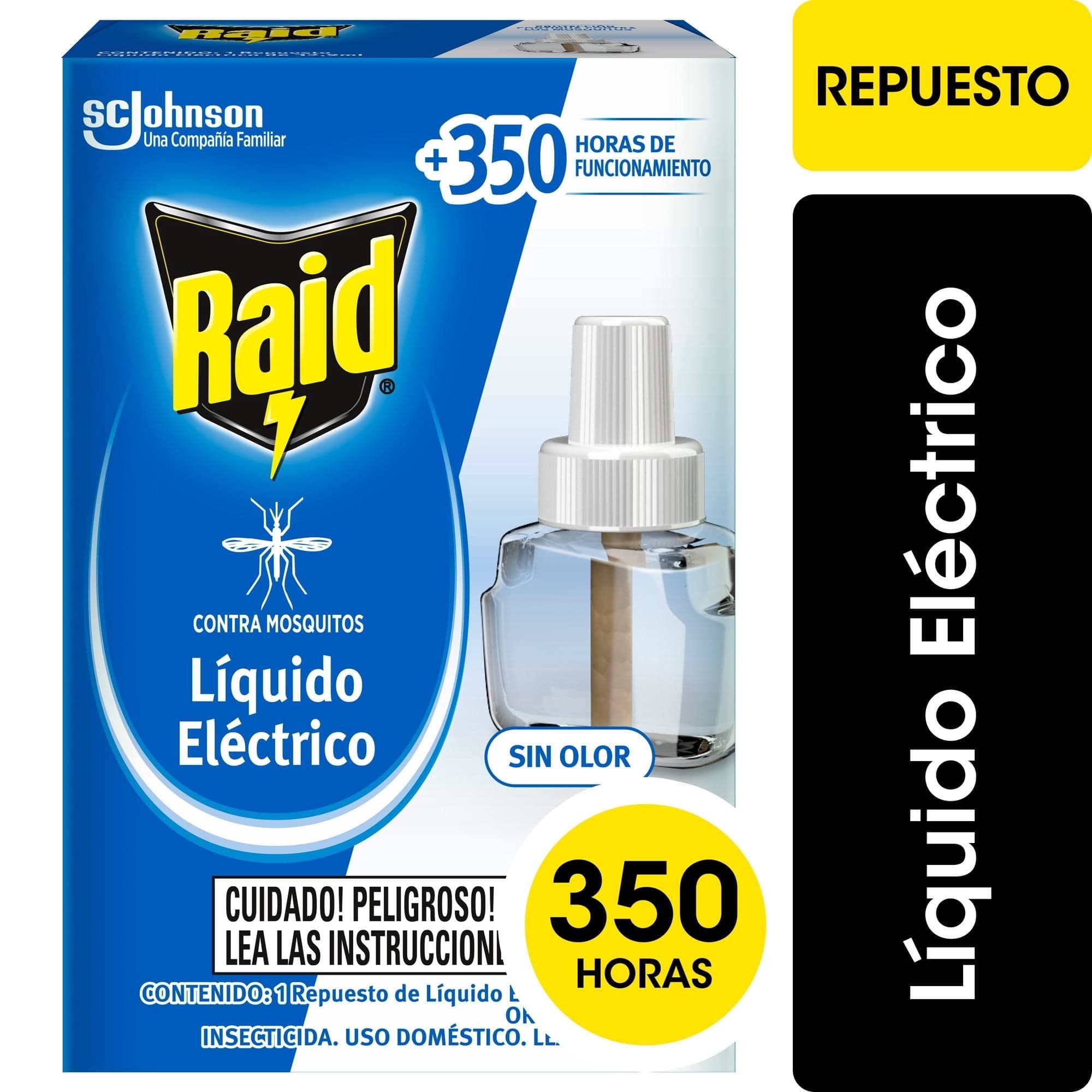 Insecticida contra Mosquitos Liquido Electrico Repuesto 45 Noches, 32.9 ml