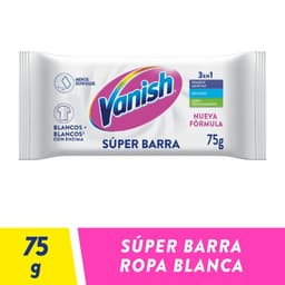Jabon en Barra Quitamanchas Barra Blanca Bolsa, 75 g