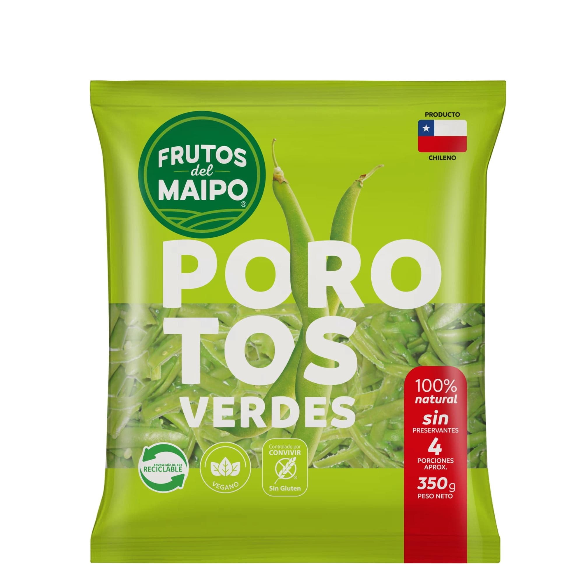 Porotos Verdes Corte Normal, 350 g
