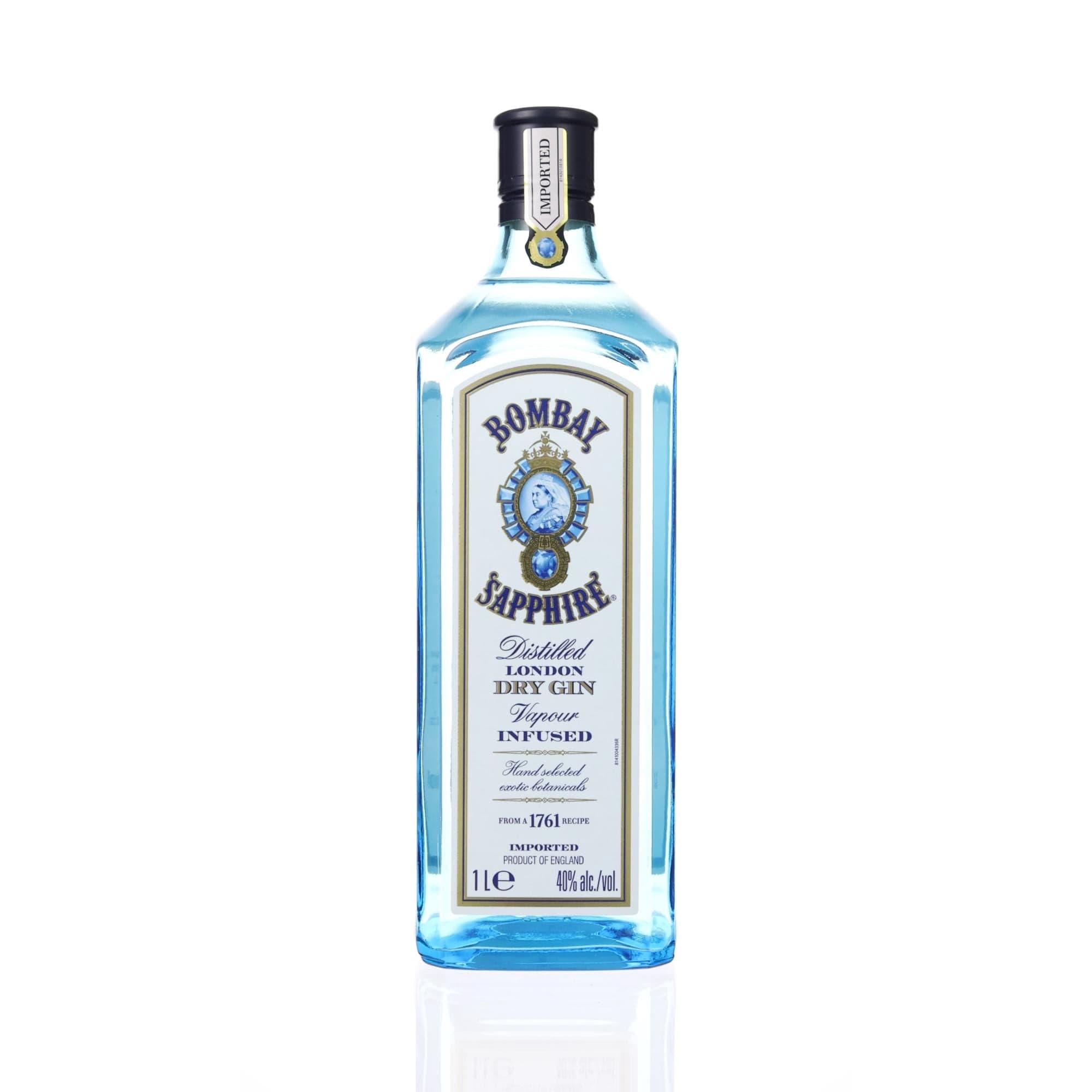 Gin London Dry Sapphire 47 Botella, 1 L