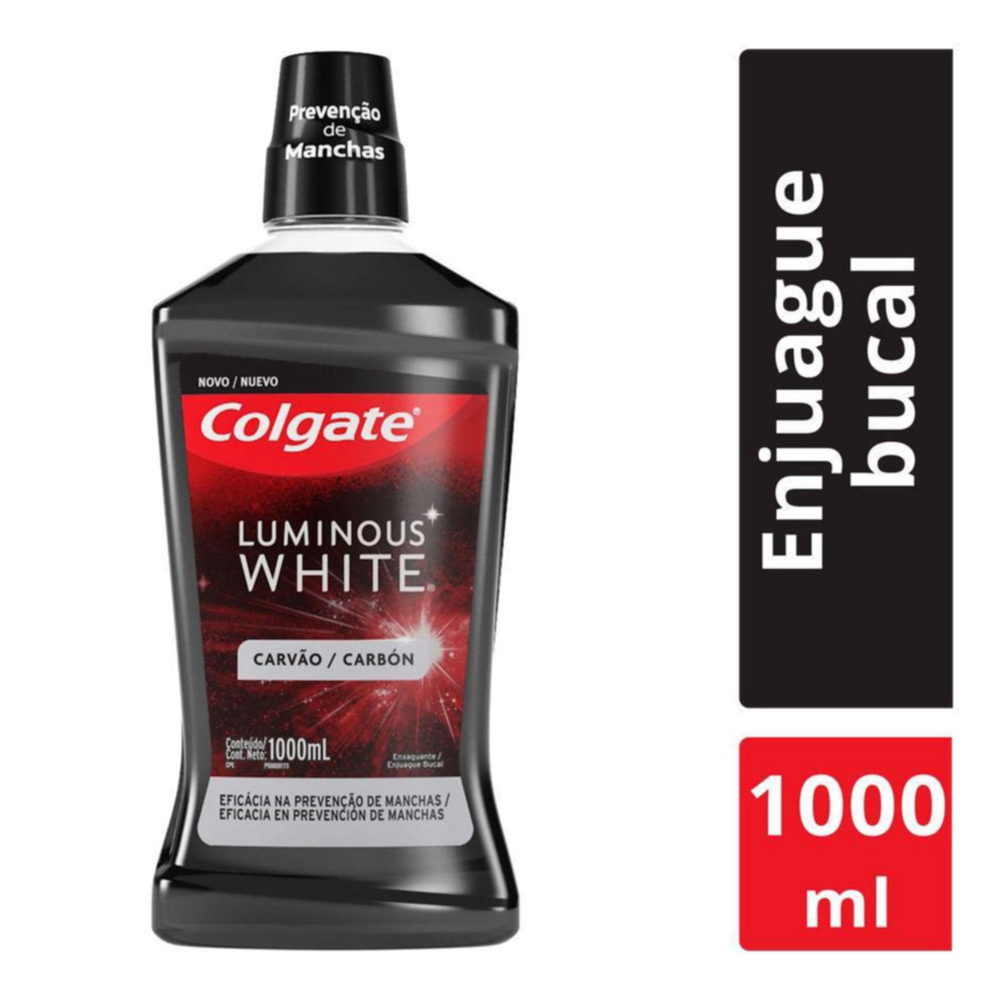 Enjuague Bucal Luminous White Carbon, 1 L