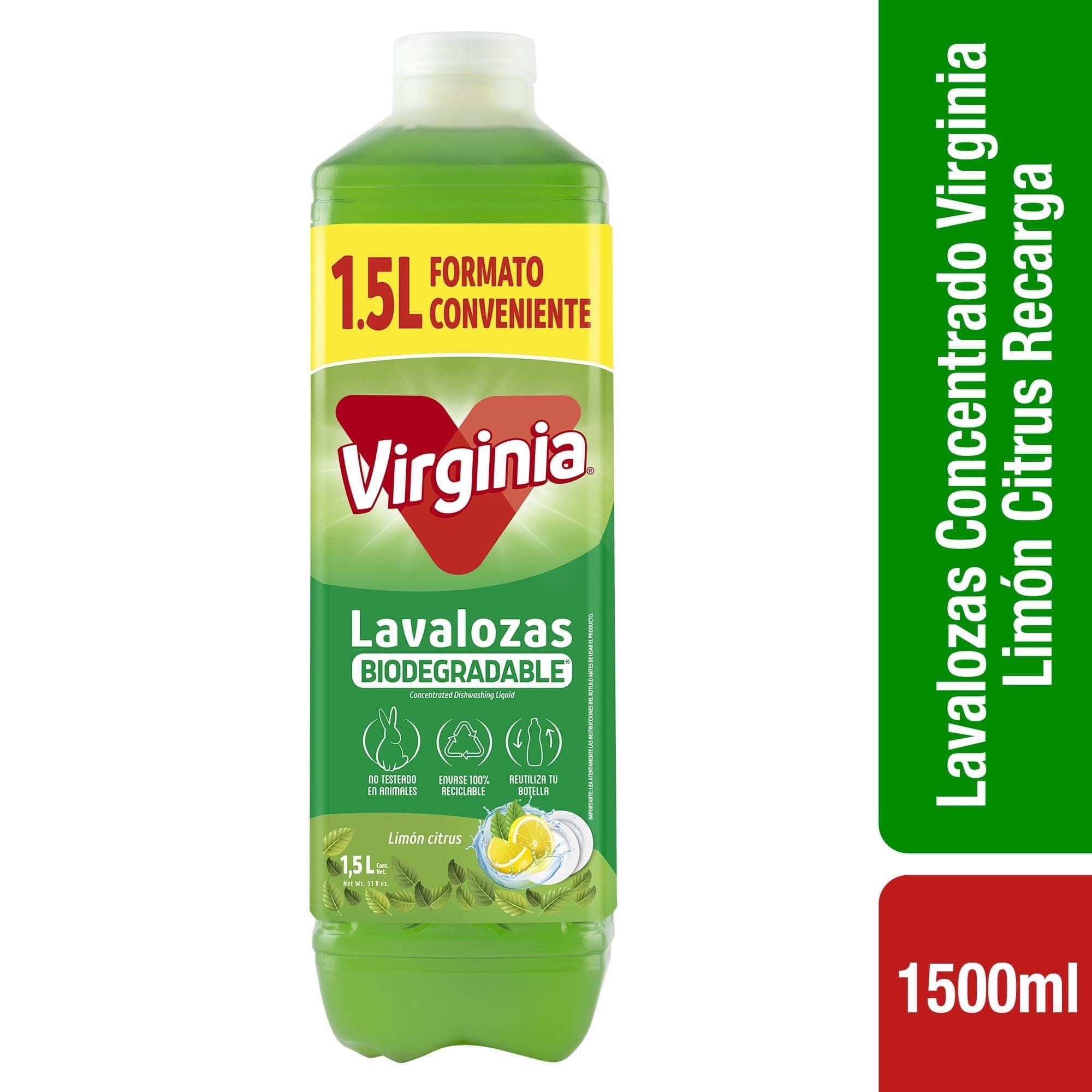 Lavalozas Hidro Activo Limon Citrus Botella, 1500 ml