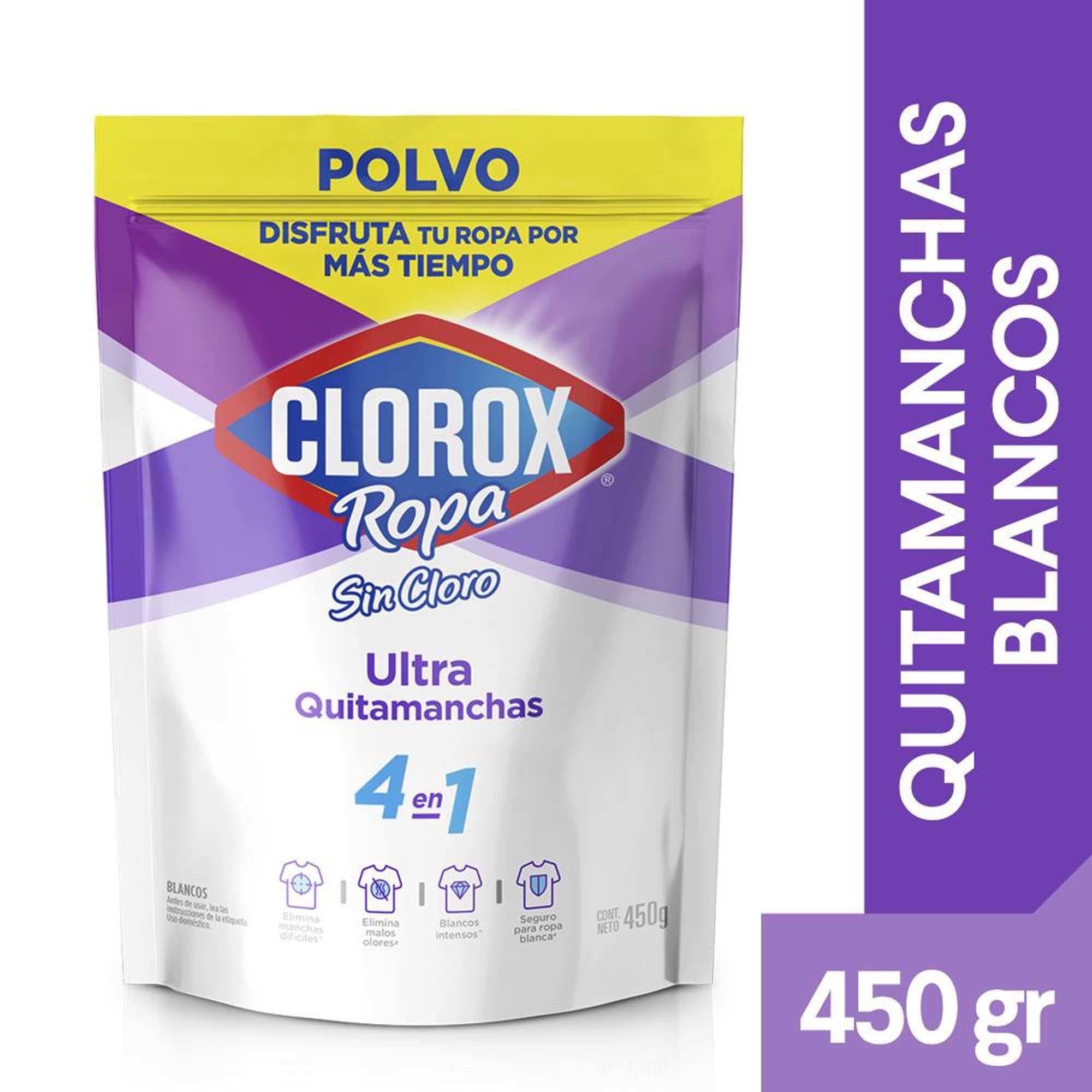 Quitamanchas Polvo Ultra Ropa Blanca Sin Cloro Doypack, 450 g