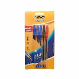 Boligrafos Punta Media 1.0 mm Multicolores / 5 unidades
