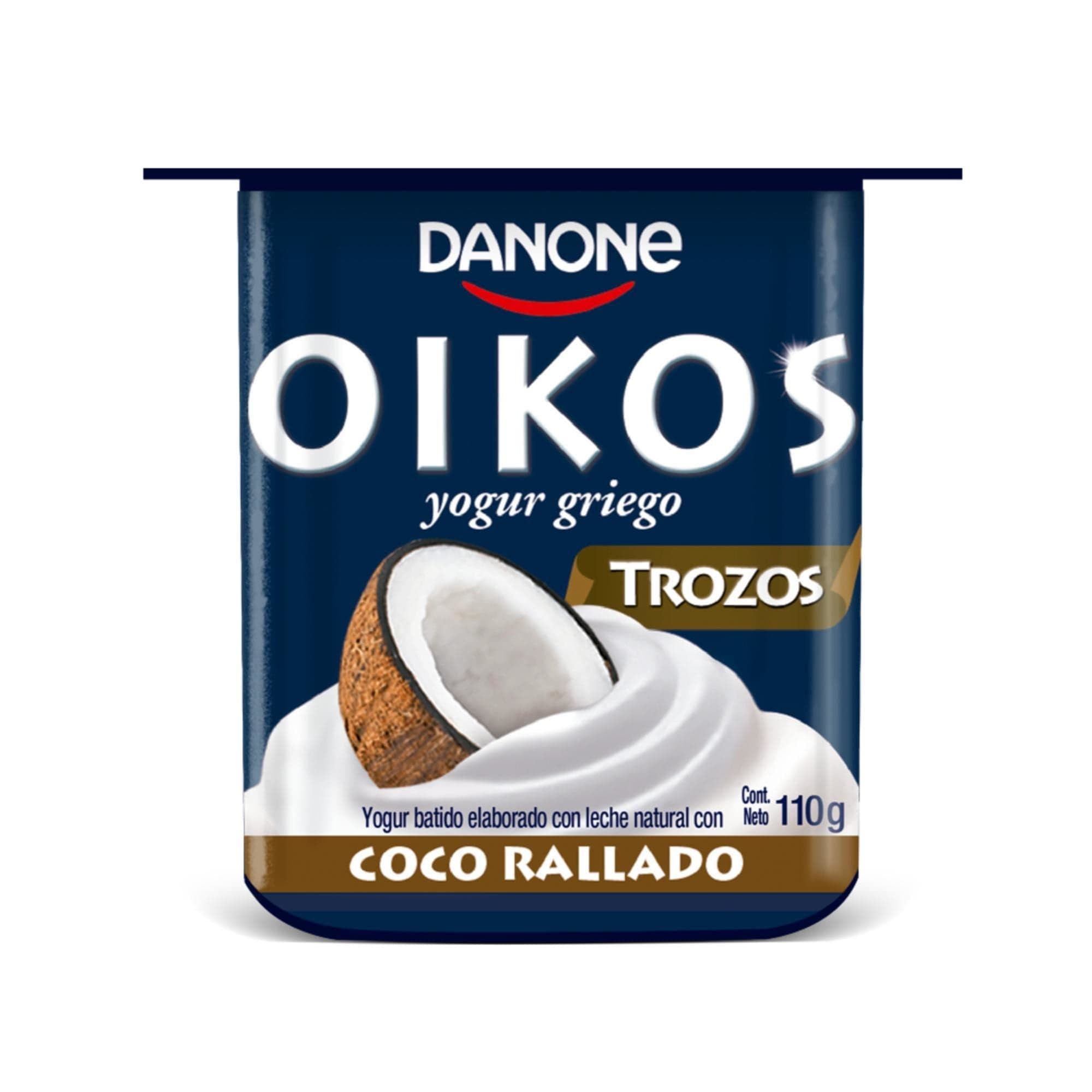 Yoghurt Griego con Ralladuras y Sabor a Coco Pote, 110 g